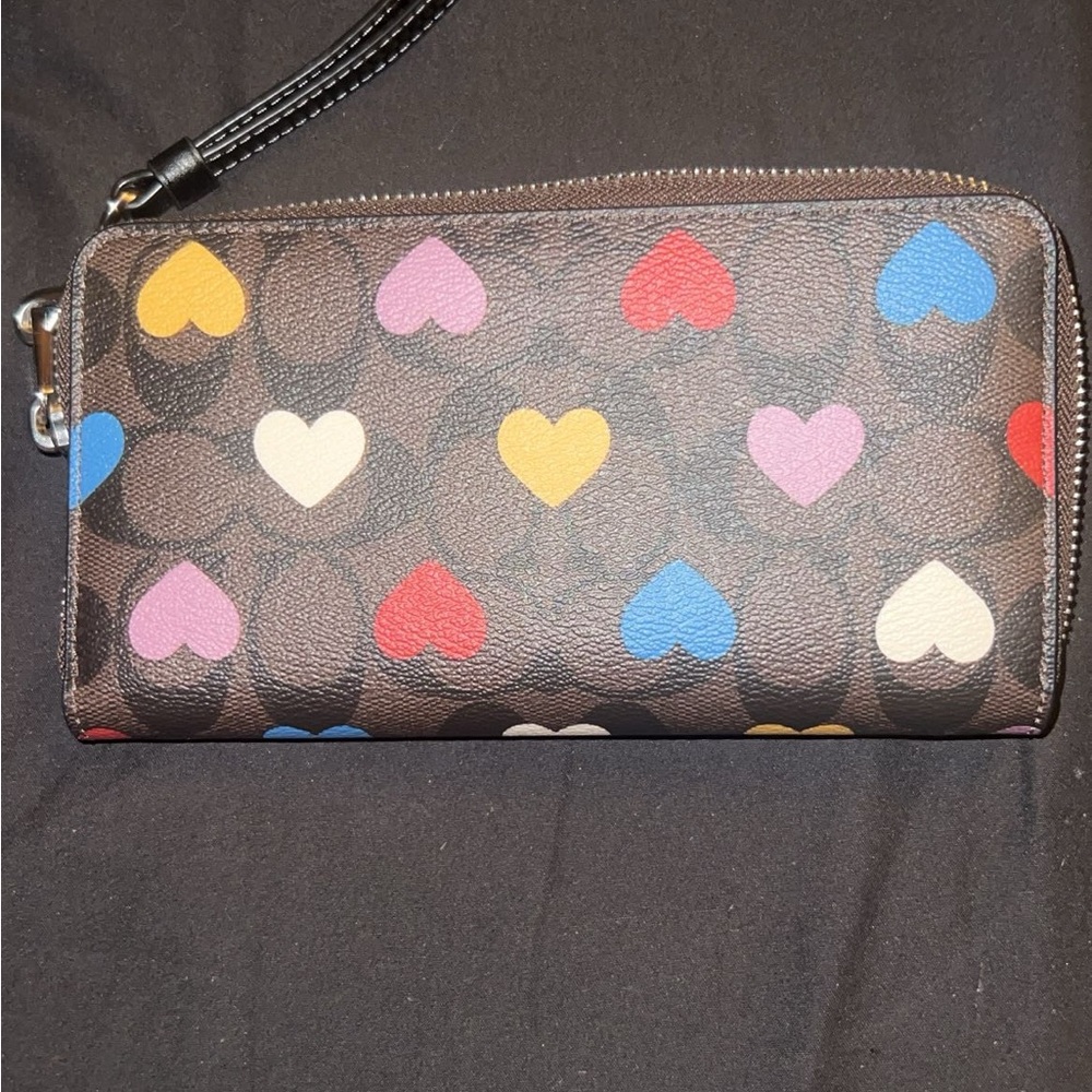 Coach Multicolor Heart Pattern Wallet - image 3